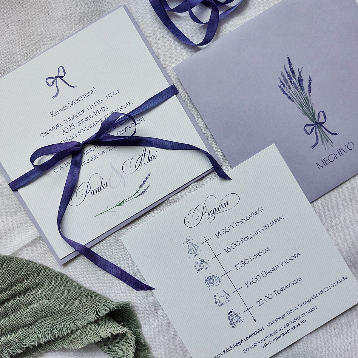 Lavender - Levendulás esküvői meghívó - Image 3